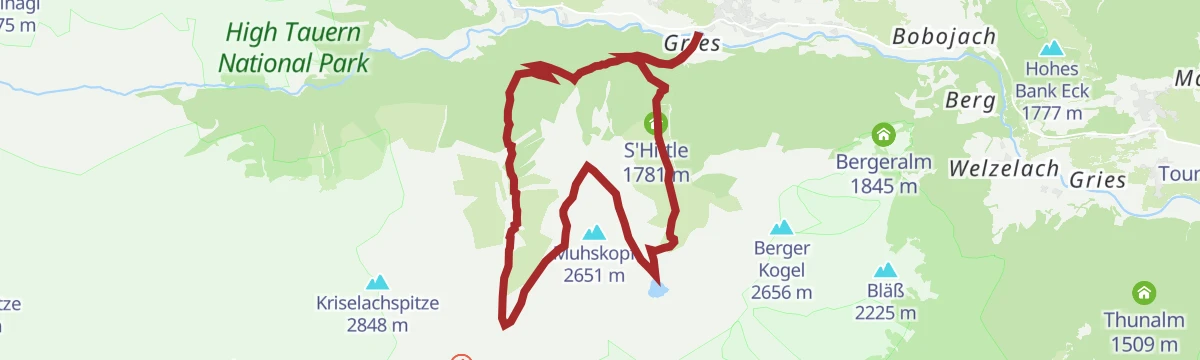 Route map: Muhs-Panoramaweg